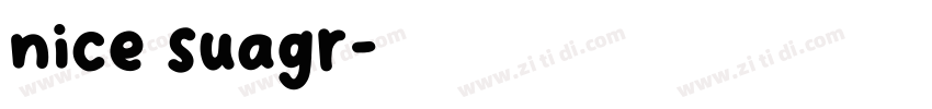 nice suagr字体转换